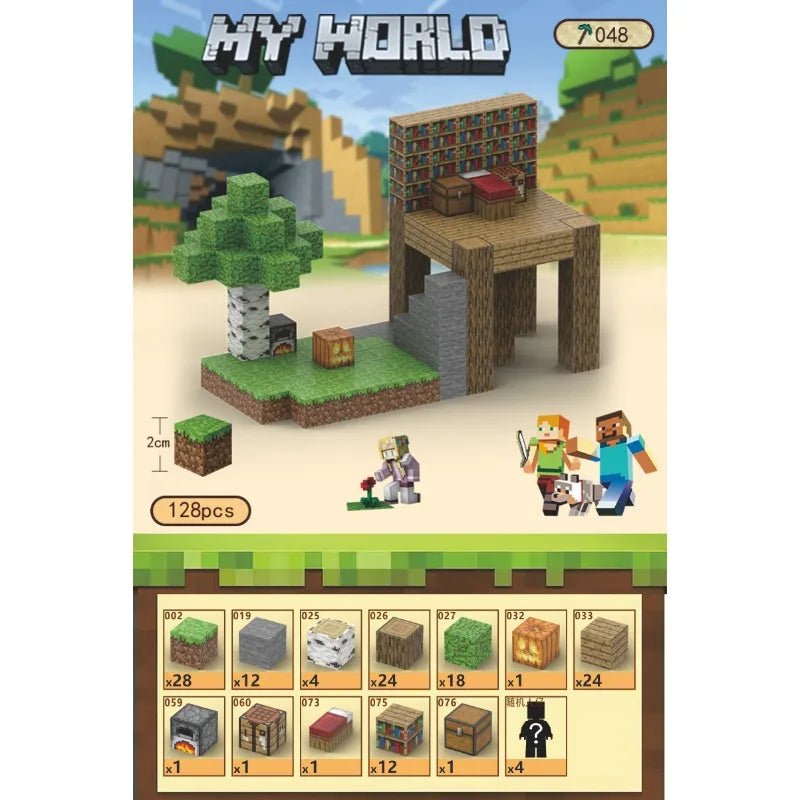 Blocos Magnéticos Minecraft - Brinquedo Montessori #Product_type# - Desenvolvimento infantil