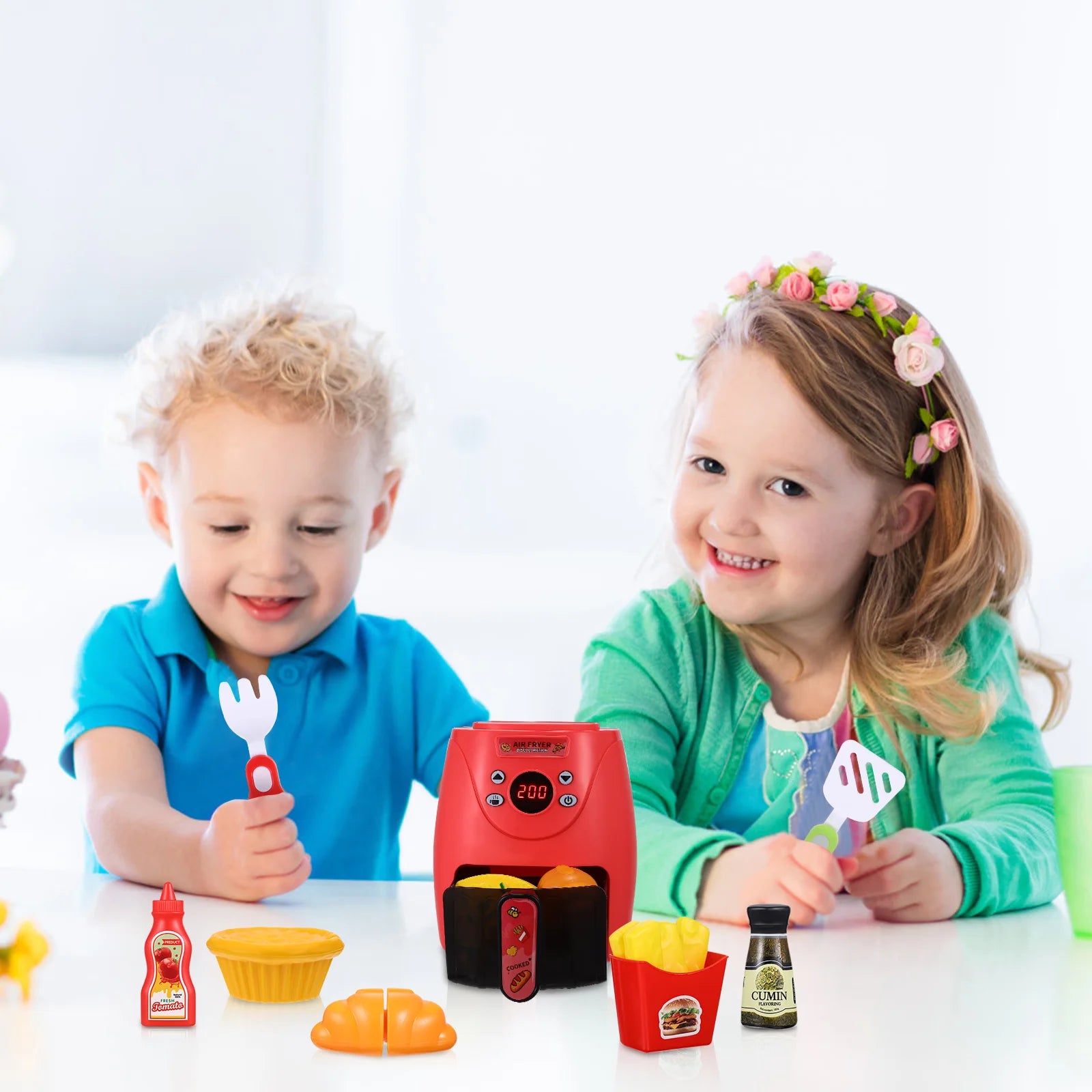 Mini Air Fryer Infantil - Brinquedo Montessori #Product_type# - Desenvolvimento infantil
