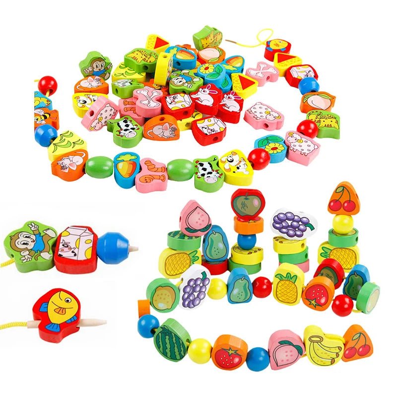 Brinquedo de Alinhavo de Madeira - Brinquedo Montessori #Product_type# - Desenvolvimento infantil