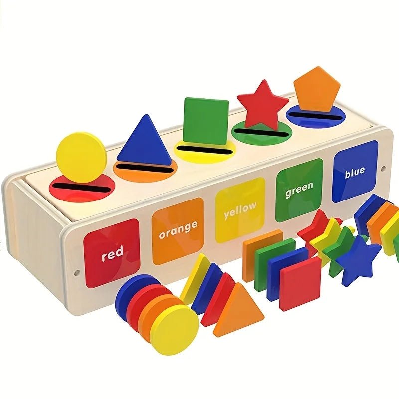 Caixa Formas Geométricas e Cores - Brinquedo Montessori #Product_type# - Desenvolvimento infantil