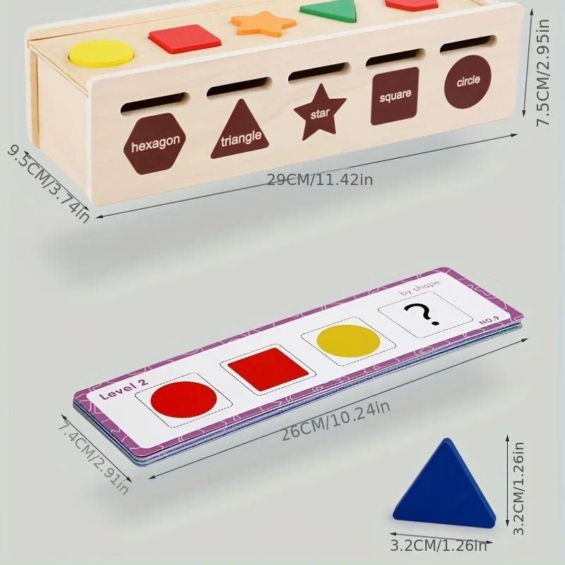 Caixa Formas Geométricas e Cores - Brinquedo Montessori #Product_type# - Desenvolvimento infantil