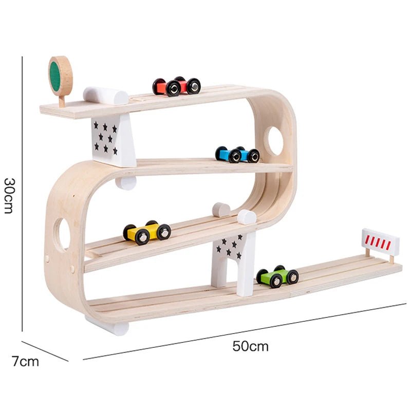 Pista de Corrida Inercial - Brinquedo Montessori #Product_type# - Desenvolvimento infantil