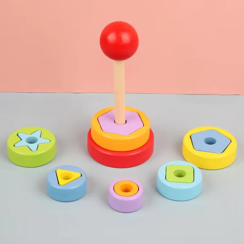 Torre de Encaixe Montessori - Brinquedo Montessori #Product_type# - Desenvolvimento infantil