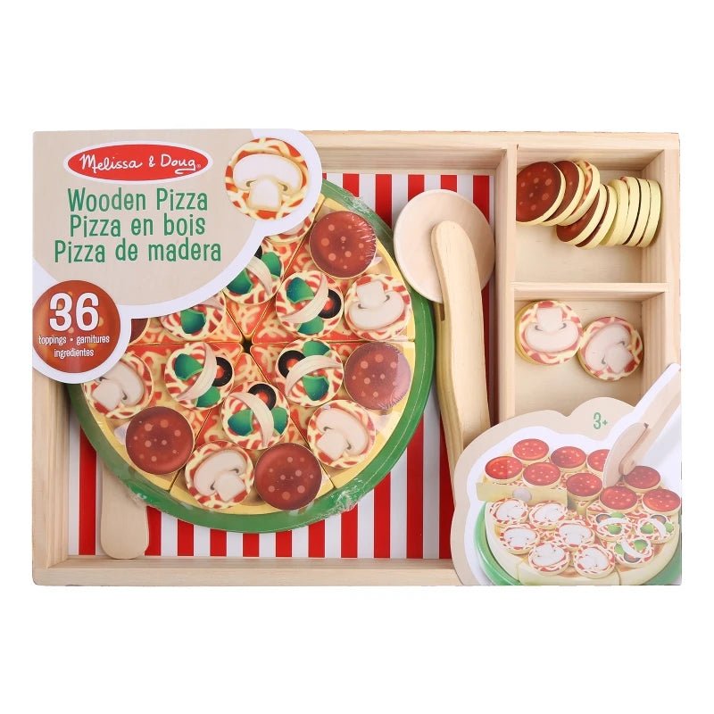 Kit Chef de Pizza em Madeira - Frete Grátis - Brinquedo Montessori #Product_type# - Desenvolvimento infantil