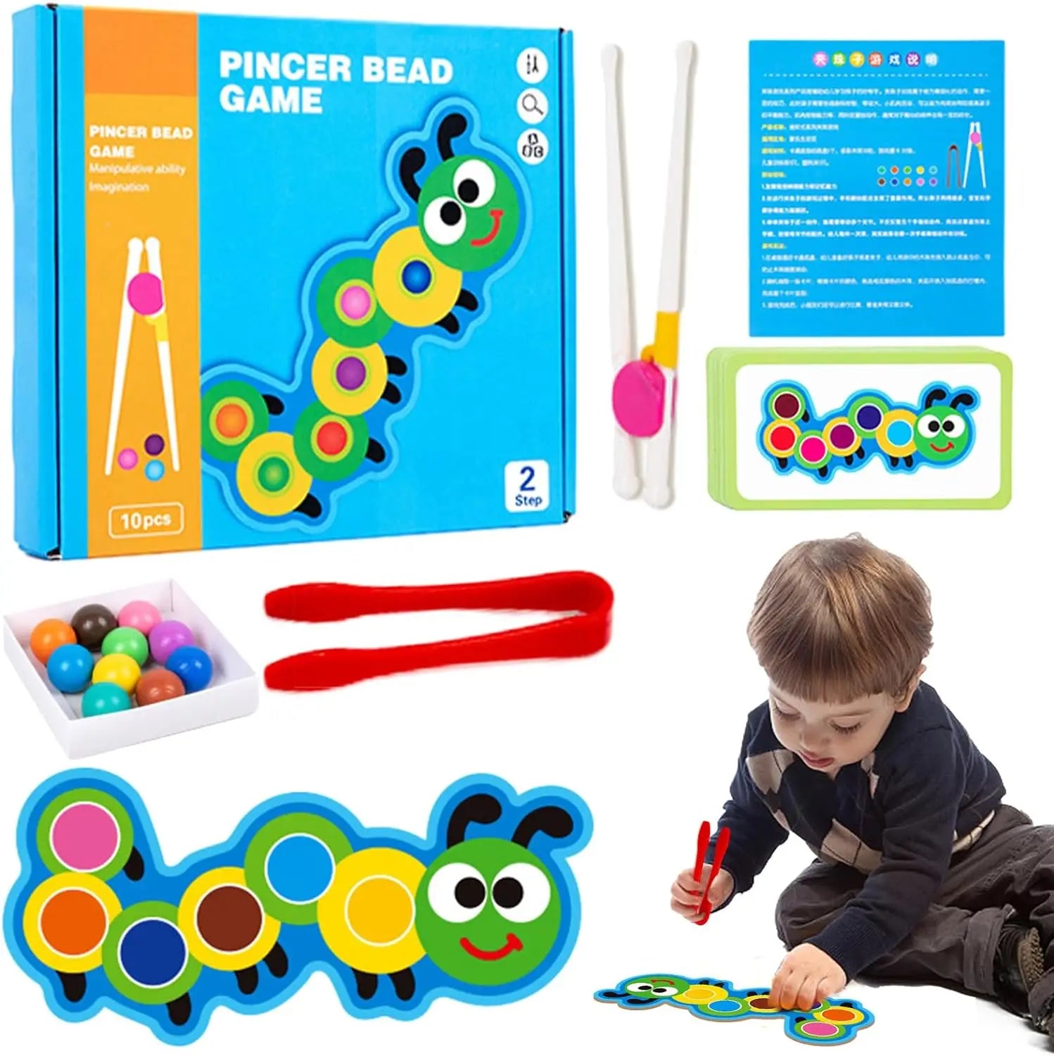 Jogo de Pinça - Brinquedo Montessori #Product_type# - Desenvolvimento infantil