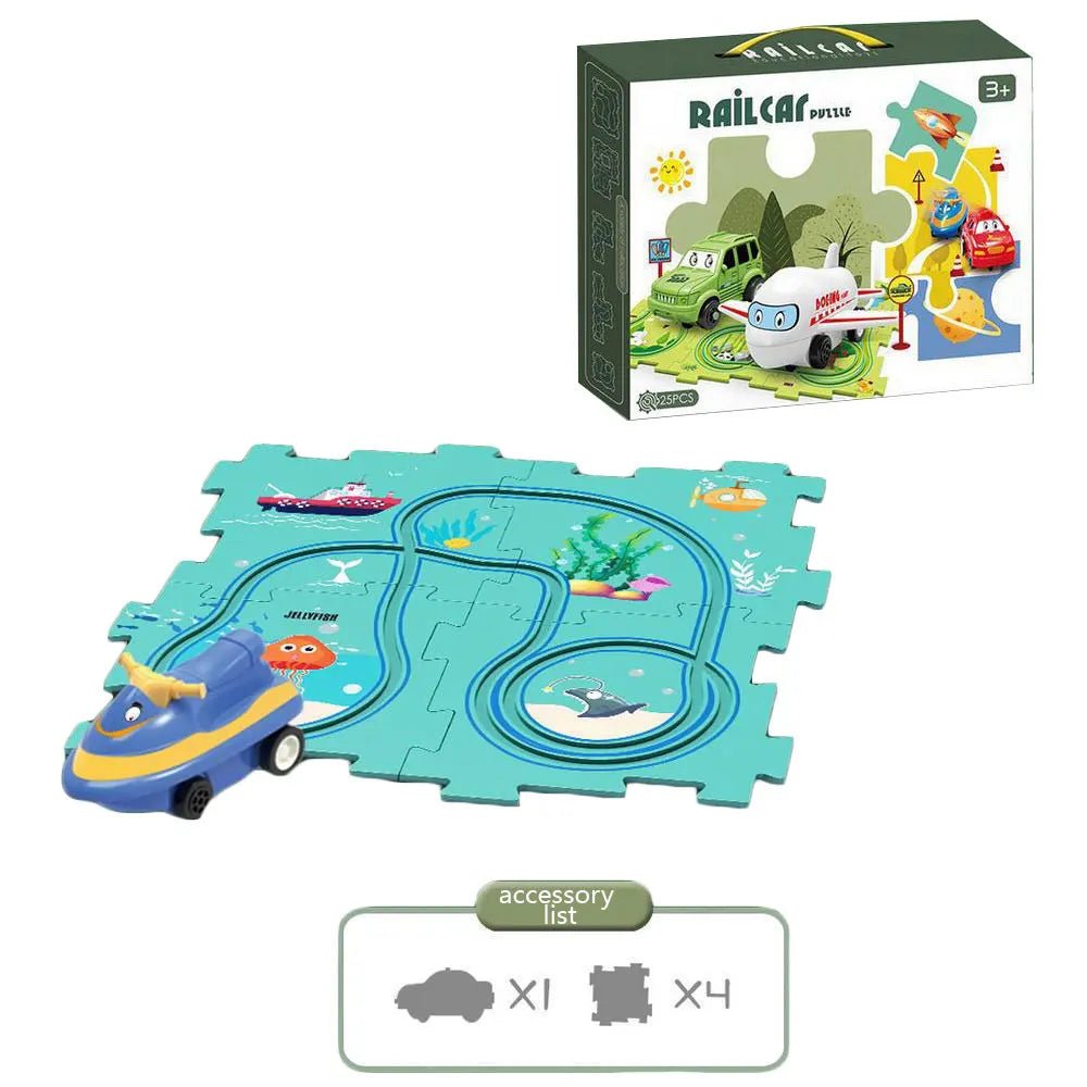 Quebra - Cabeça de Pista - Frete Grátis - Brinquedo Montessori #Product_type# - Desenvolvimento infantil