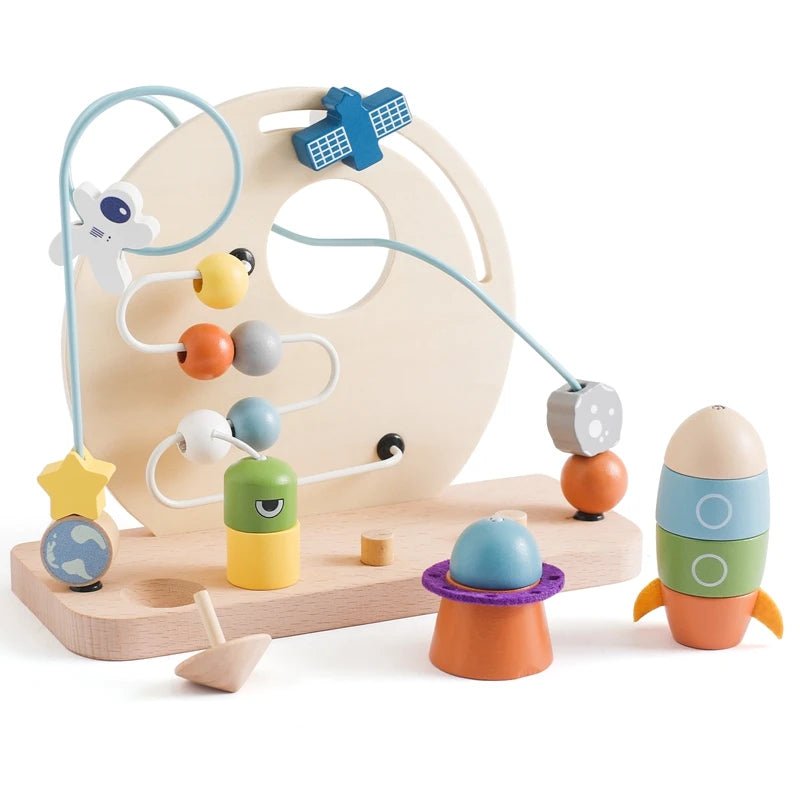 Brinquedo Montessori Planeta e Foguete - Brinquedo Montessori #Product_type# - Desenvolvimento infantil