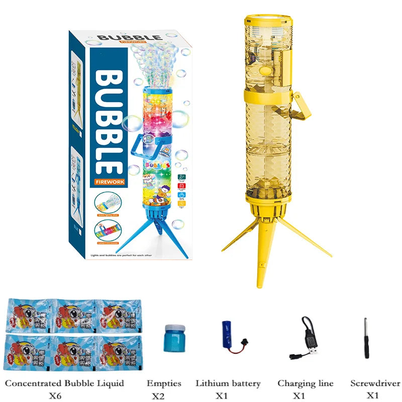 Máquina de Bolhas Fogos de Artifício