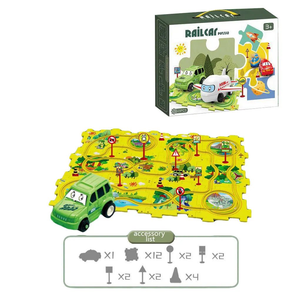 Quebra - Cabeça de Pista - Frete Grátis - Brinquedo Montessori #Product_type# - Desenvolvimento infantil