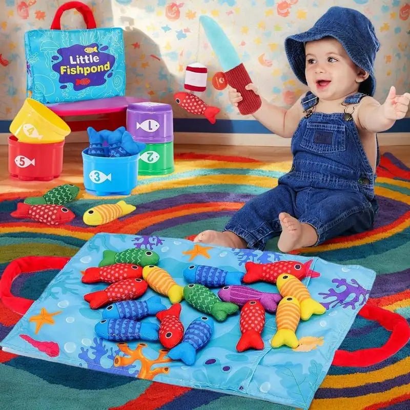 Brinquedo Pesca em Tecido - Brinquedo Montessori #Product_type# - Desenvolvimento infantil