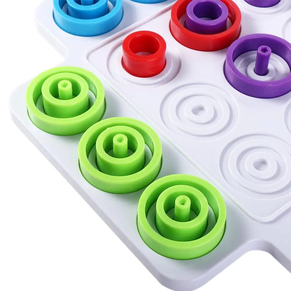 Jogo de Tabuleiro de Anéis - Brinquedo Montessori #Product_type# - Desenvolvimento infantil