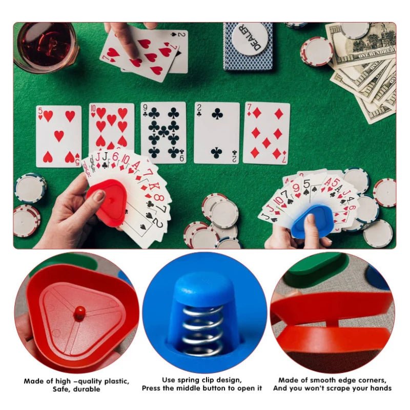 Kit de 4 Suportes para Cartas Baralho - Brinquedo Montessori #Product_type# - Desenvolvimento infantil