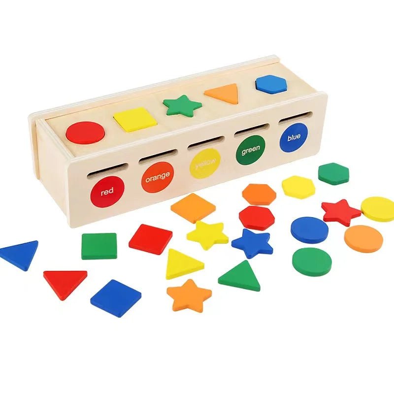 Caixa Formas Geométricas e Cores - Brinquedo Montessori #Product_type# - Desenvolvimento infantil
