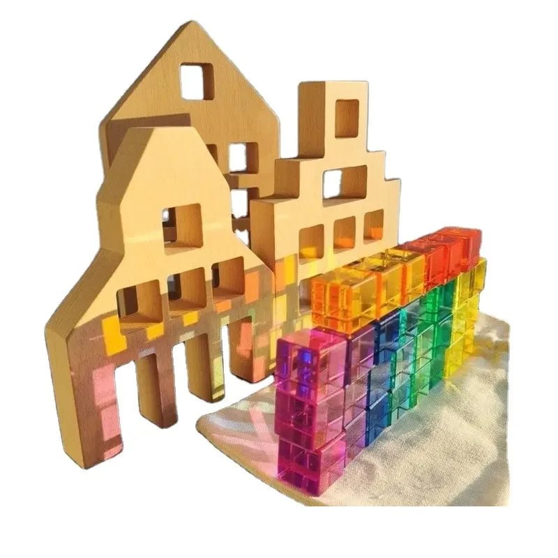Casa de Madeira Montessori - Brinquedo Montessori #Product_type# - Desenvolvimento infantil