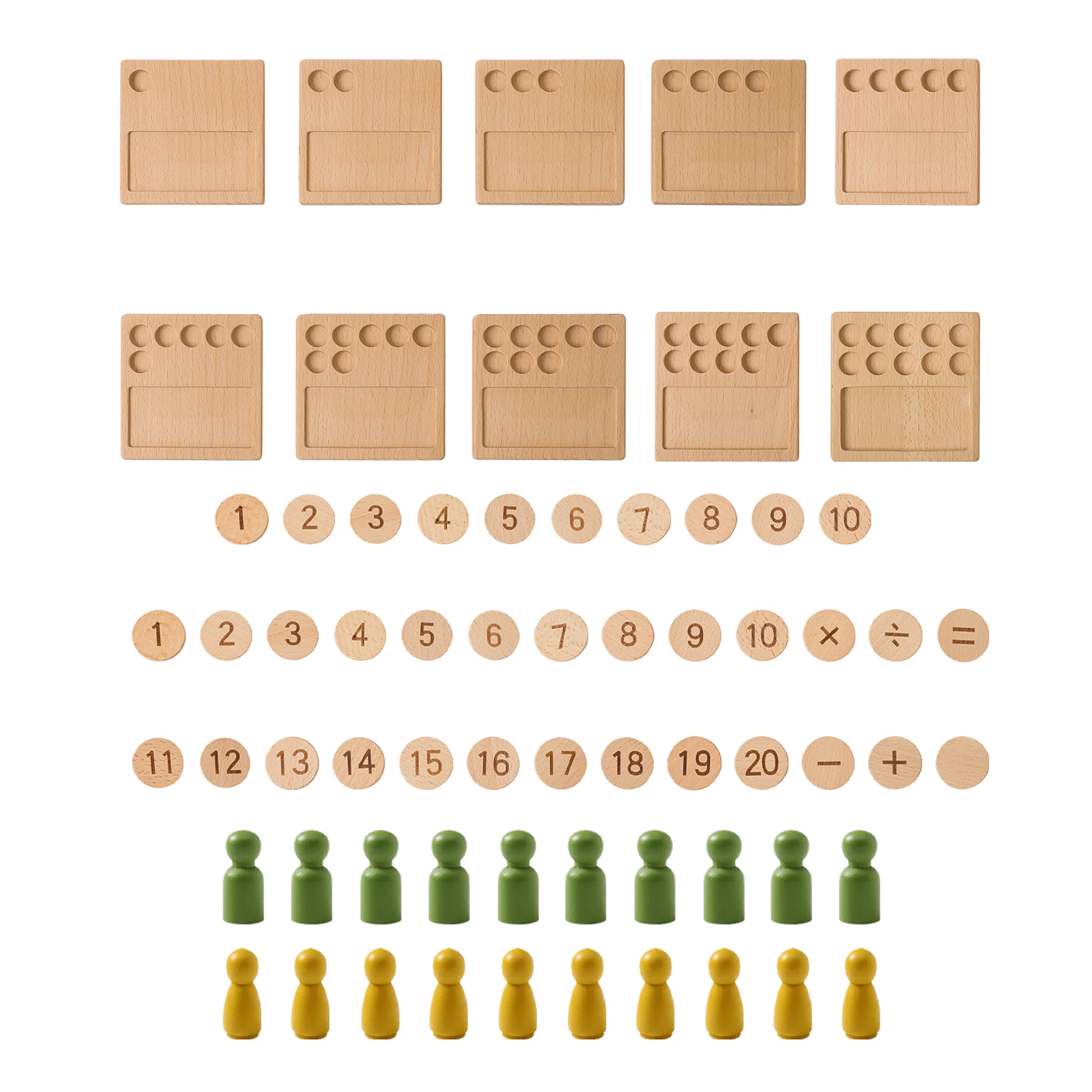 Quadro Montessori de Contagem - Brinquedo Montessori #Product_type# - Desenvolvimento infantil