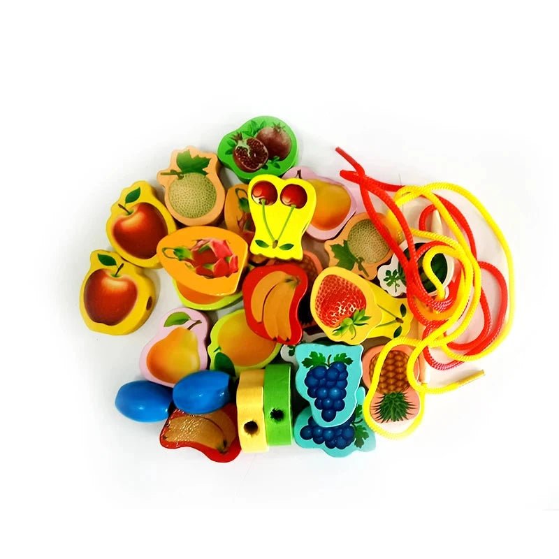 Brinquedo de Alinhavo de Madeira - Brinquedo Montessori #Product_type# - Desenvolvimento infantil
