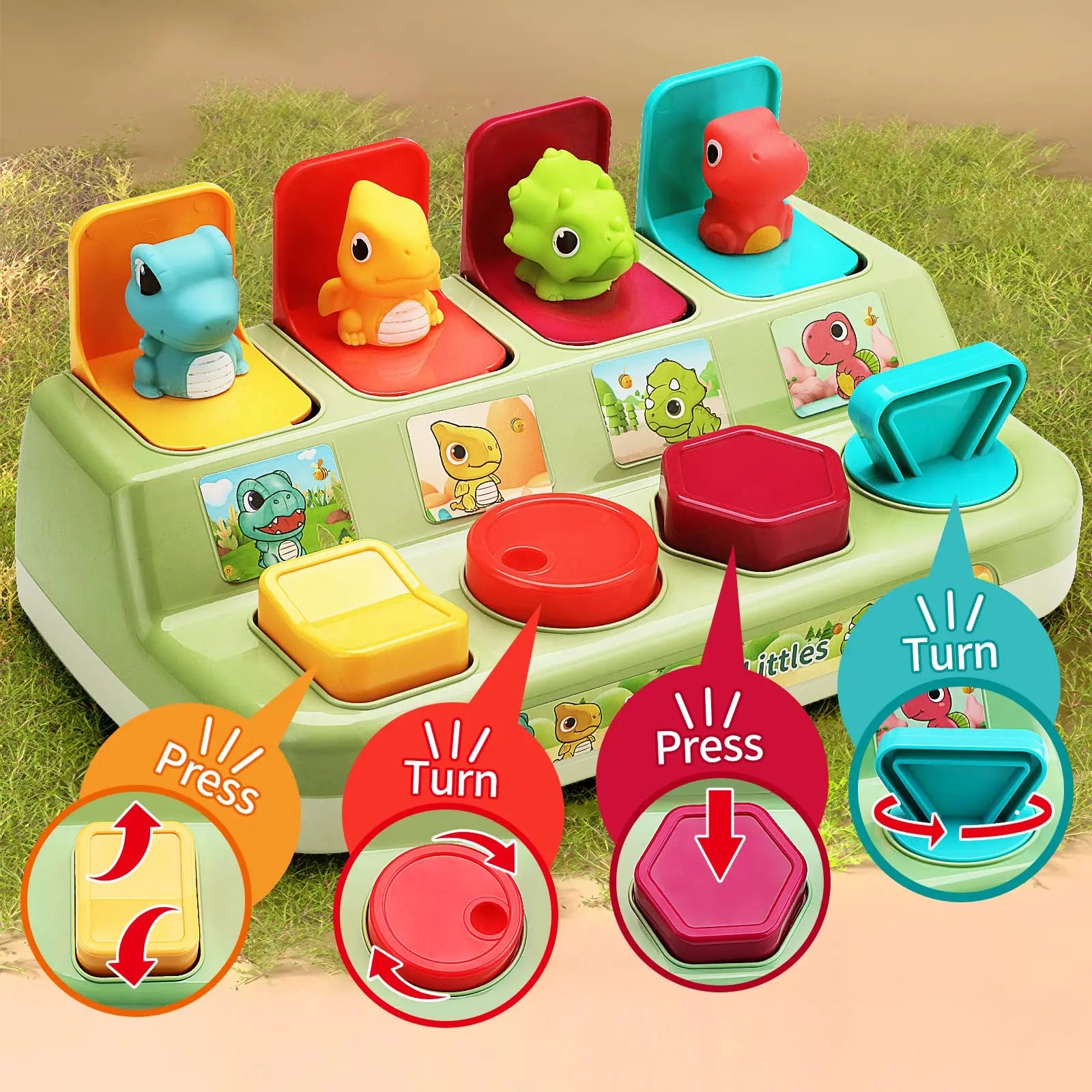 Brinquedo Interativo Pop Up - Brinquedo Montessori #Product_type# - Desenvolvimento infantil