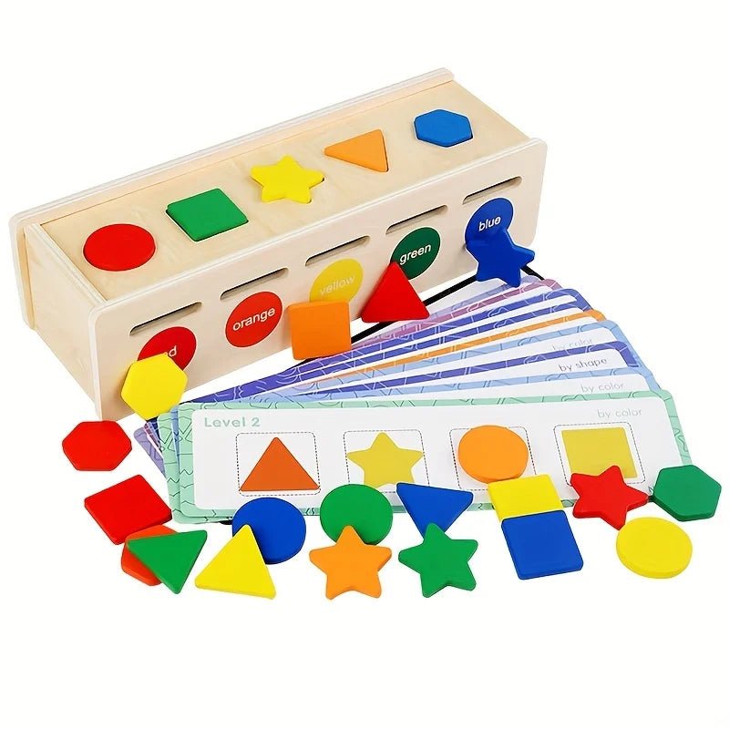 Caixa Formas Geométricas e Cores - Brinquedo Montessori #Product_type# - Desenvolvimento infantil
