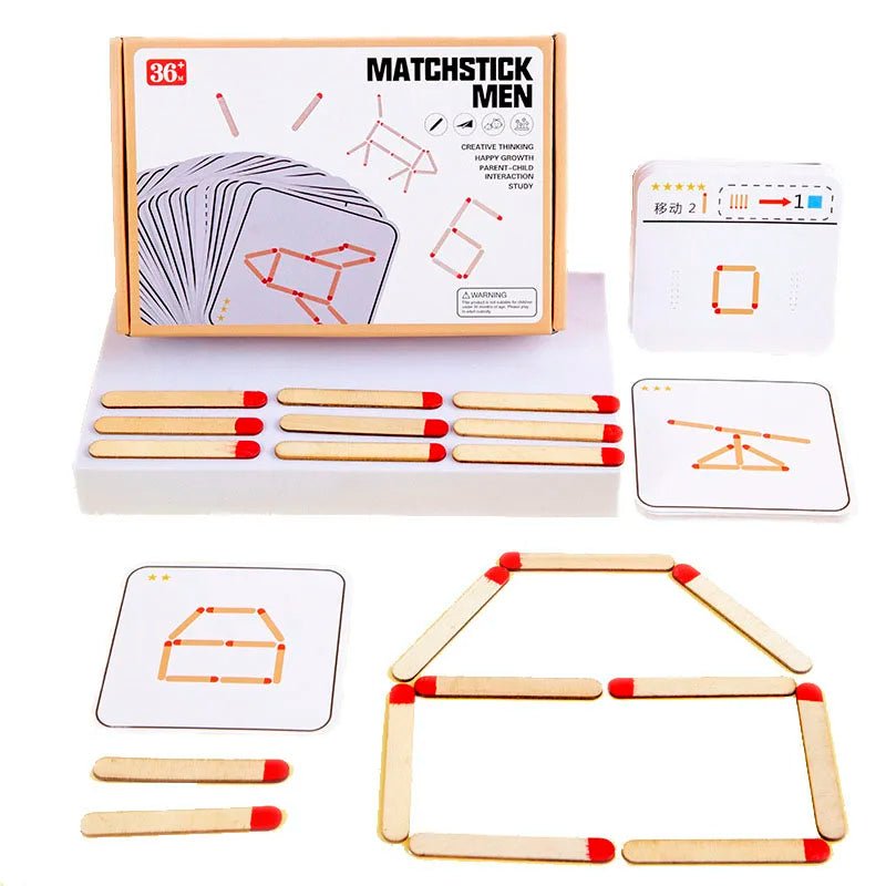 Jogo de Correspondência de Palitos Montessori - Brinquedo Montessori #Product_type# - Desenvolvimento infantil