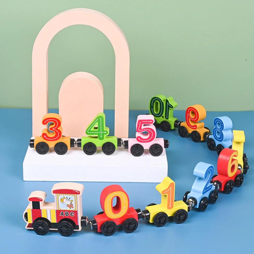 Trem de Madeira: Aprendendo Números e Cores - Brinquedo Montessori #Product_type# - Desenvolvimento infantil