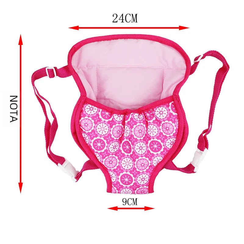 Mochila para Boneca - Brinquedo Montessori #Product_type# - Desenvolvimento infantil