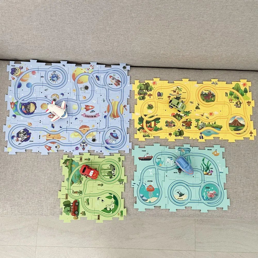 Quebra - Cabeça de Pista - Frete Grátis - Brinquedo Montessori #Product_type# - Desenvolvimento infantil