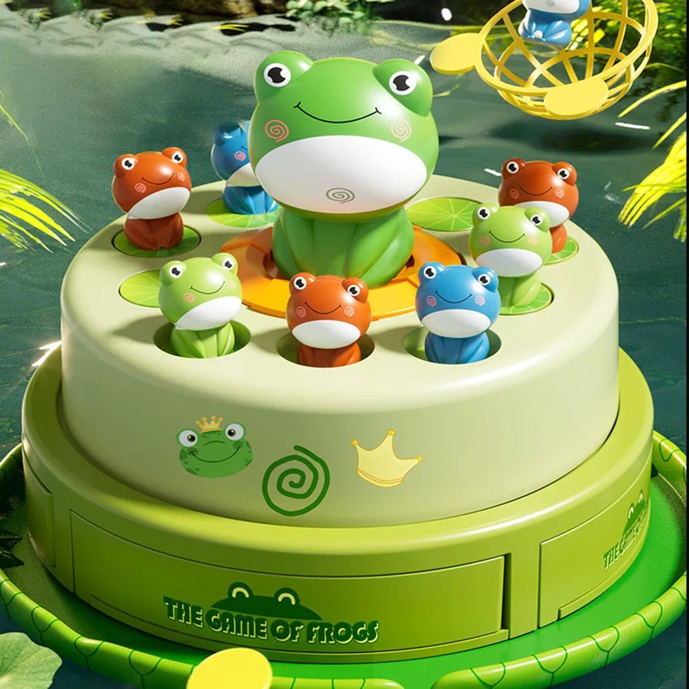 Jogo Sapos Pop - Up - Brinquedo Montessori #Product_type# - Desenvolvimento infantil