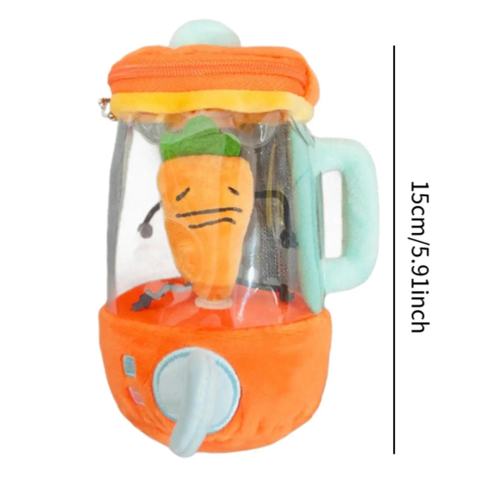 Pelúcia Liquidificador com Cenoura - Brinquedo Montessori #Product_type# - Desenvolvimento infantil