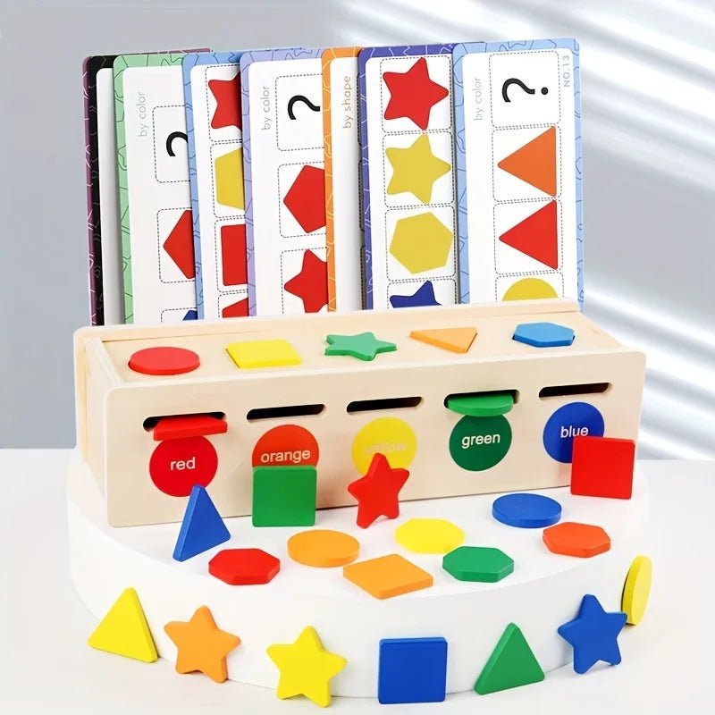 Caixa Formas Geométricas e Cores - Brinquedo Montessori #Product_type# - Desenvolvimento infantil