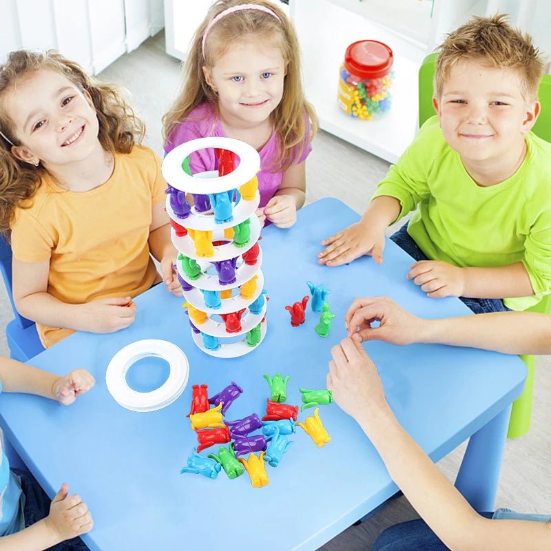 Jogo Torre de Pinguim - Brinquedo Montessori #Product_type# - Desenvolvimento infantil