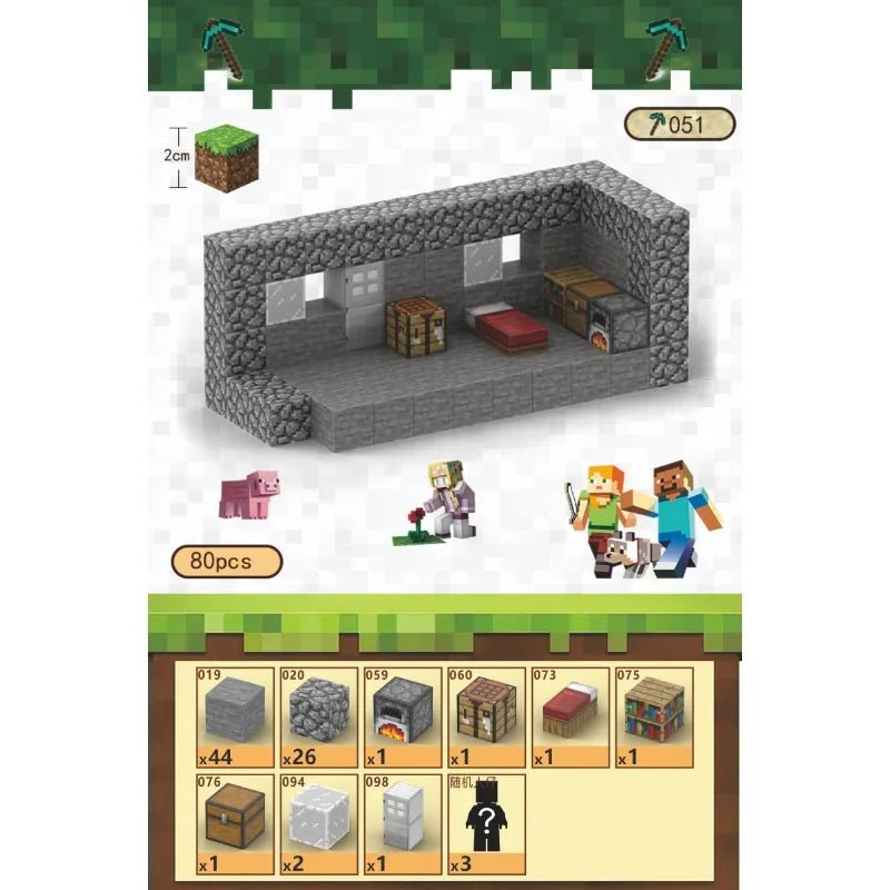 Blocos Magnéticos Minecraft - Brinquedo Montessori #Product_type# - Desenvolvimento infantil