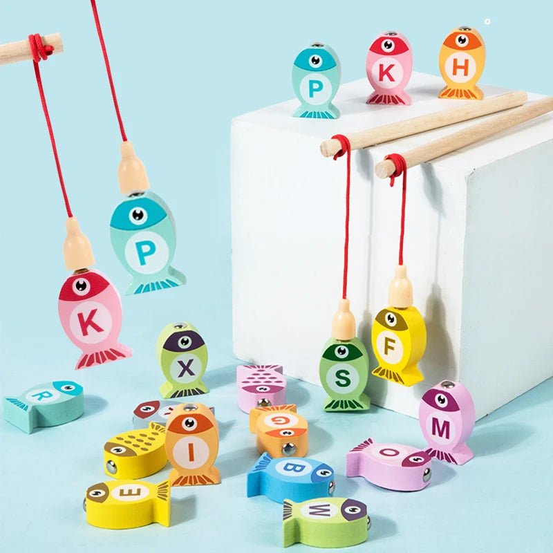 Brinquedo de Pesca em Madeira - Brinquedo Montessori #Product_type# - Desenvolvimento infantil