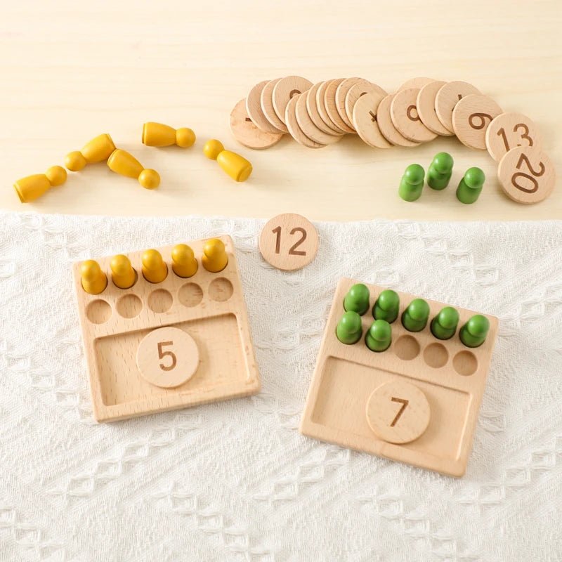 Quadro Montessori de Contagem - Brinquedo Montessori #Product_type# - Desenvolvimento infantil