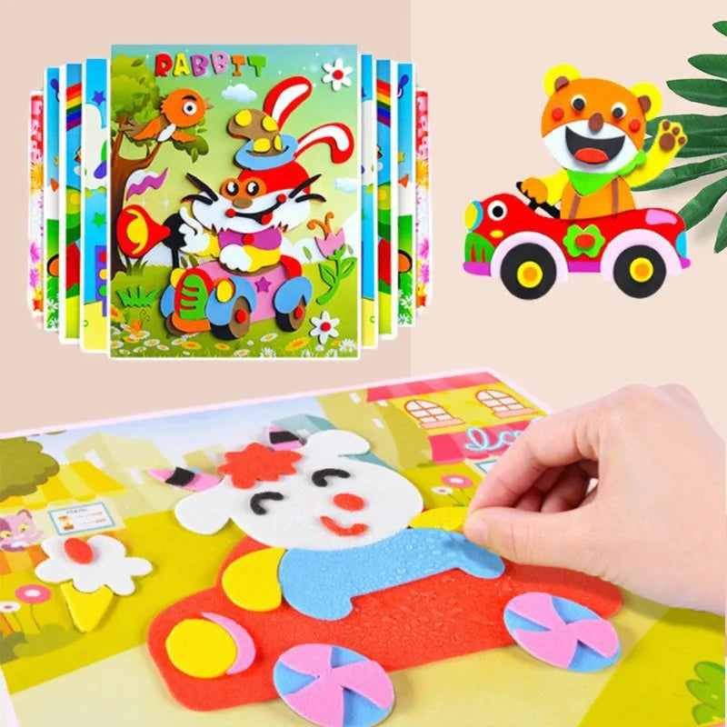 Kit de Adesivos EVA 3D Infantil