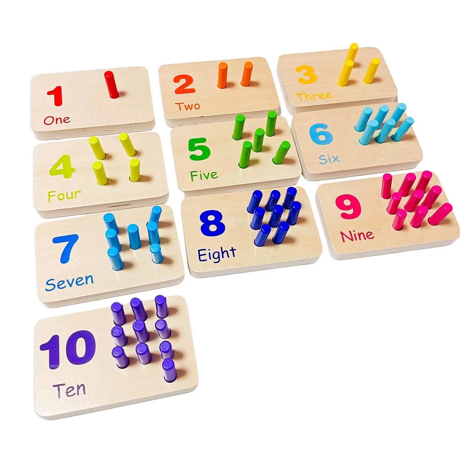 Tabuleiro de Contagem Montessori - Brinquedo Montessori #Product_type# - Desenvolvimento infantil