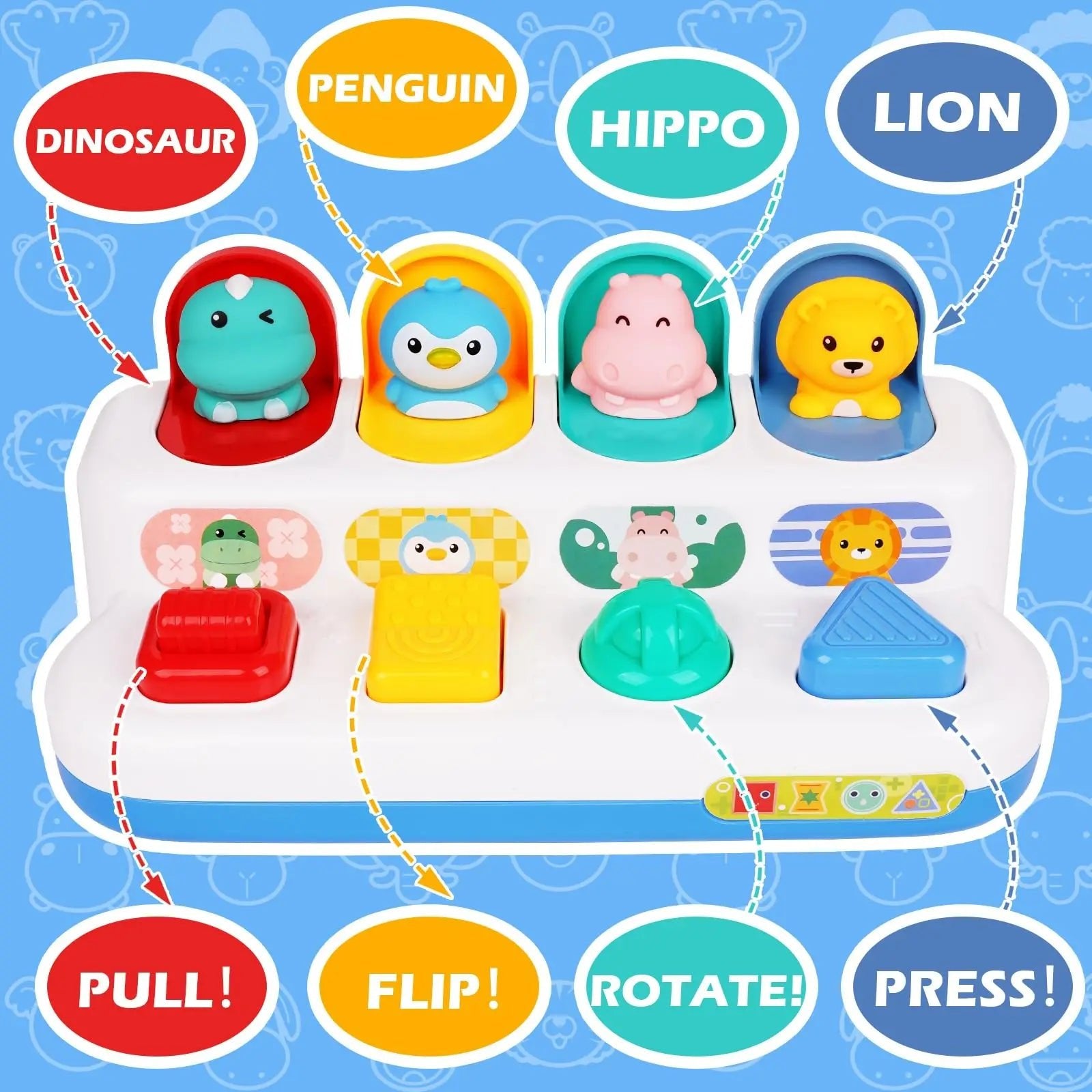 Brinquedo Interativo Pop Up - Brinquedo Montessori #Product_type# - Desenvolvimento infantil