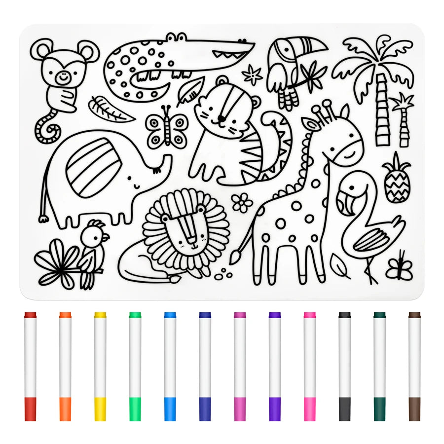 Jogo Americano para Colorir - Brinquedo Montessori #Product_type# - Desenvolvimento infantil