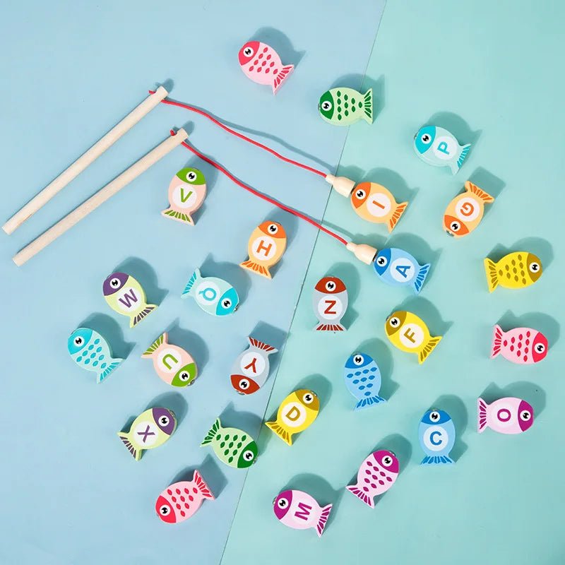 Brinquedo de Pesca em Madeira - Brinquedo Montessori #Product_type# - Desenvolvimento infantil