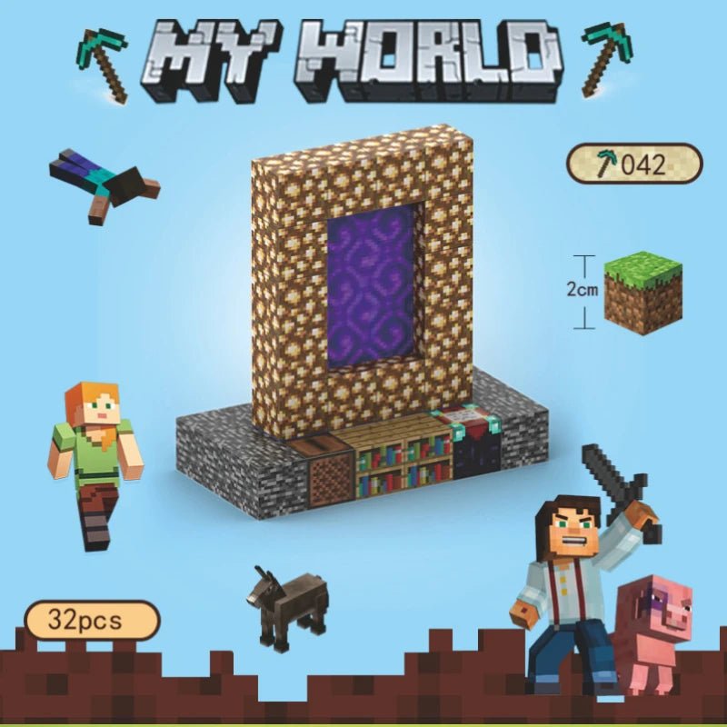 Blocos Magnéticos Minecraft - Brinquedo Montessori #Product_type# - Desenvolvimento infantil
