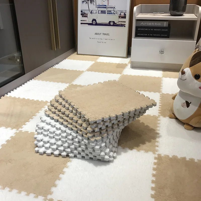 Tapetes EVA Peludinho - 30x30 - 20 und - Brinquedo Montessori #Product_type# - Desenvolvimento infantil