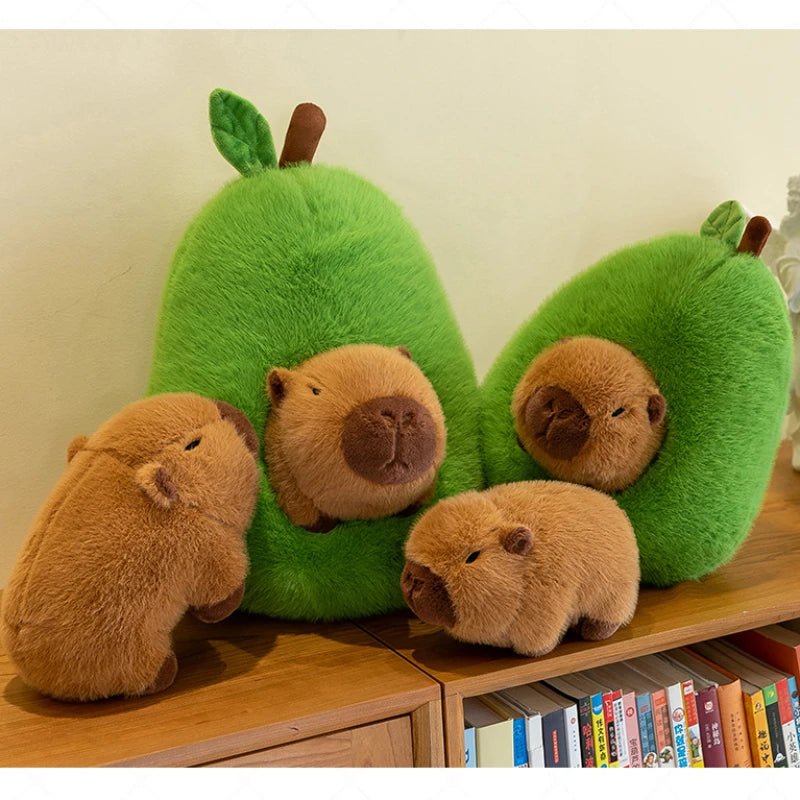 Pelúcia Capivara com Abacate - Brinquedo Montessori #Product_type# - Desenvolvimento infantil