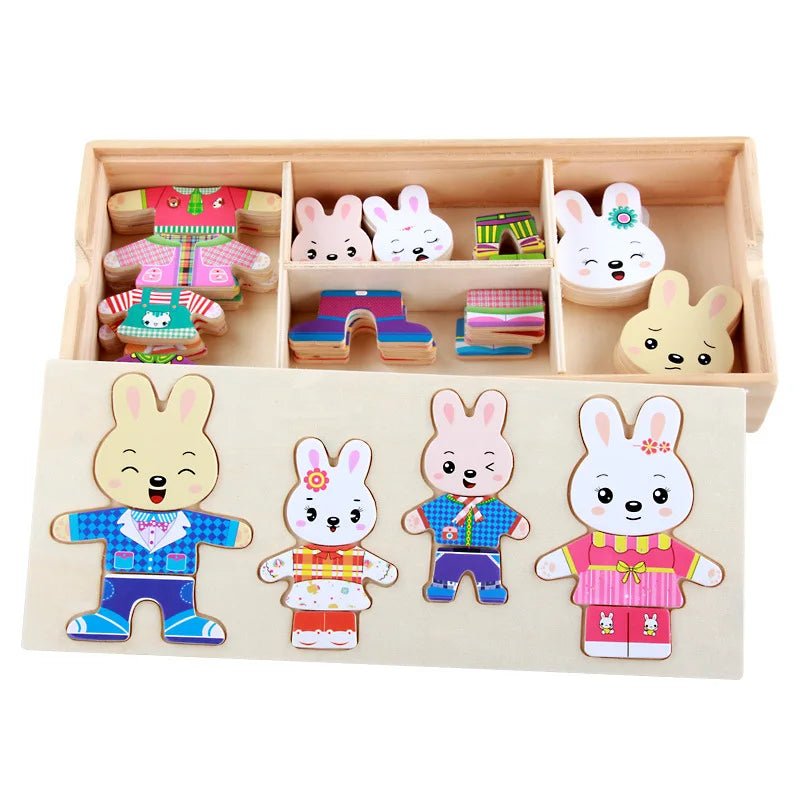 Jogo Montessori - Vestindo Ursinhos - Brinquedo Montessori #Product_type# - Desenvolvimento infantil