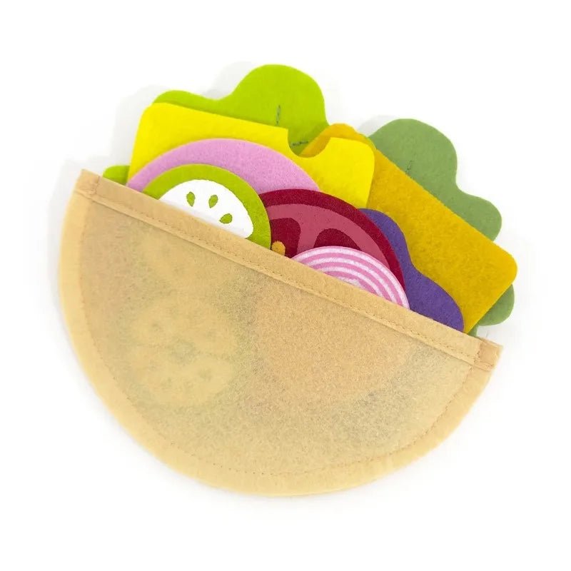 Brinquedo Fast Food Feltro - Brinquedo Montessori #Product_type# - Desenvolvimento infantil