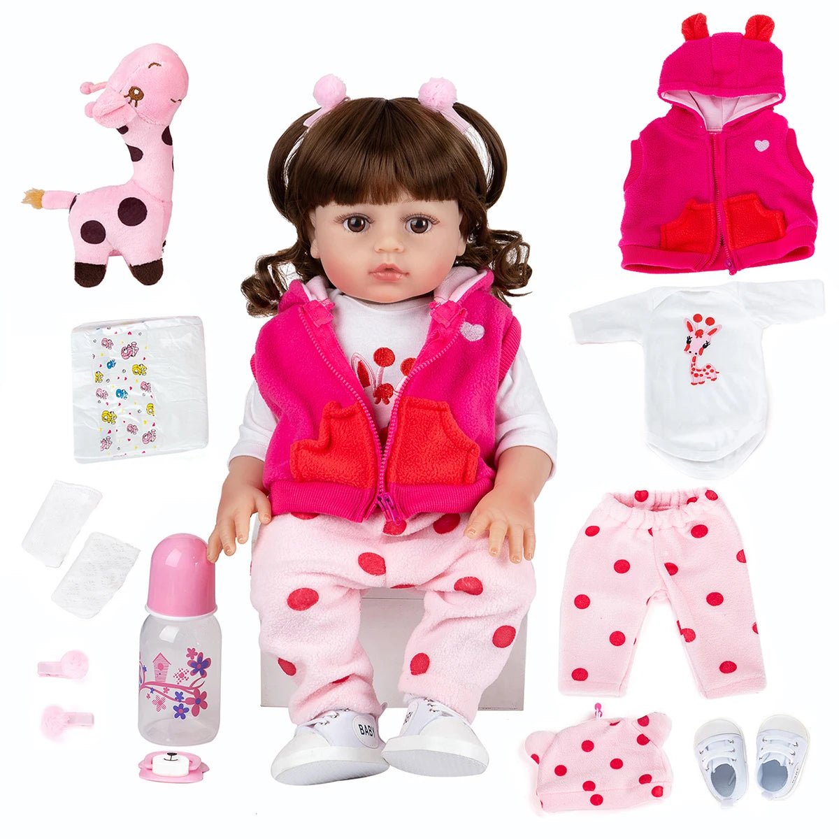 Boneca Reborn Brastoy - Brinquedo Montessori #Product_type# - Desenvolvimento infantil