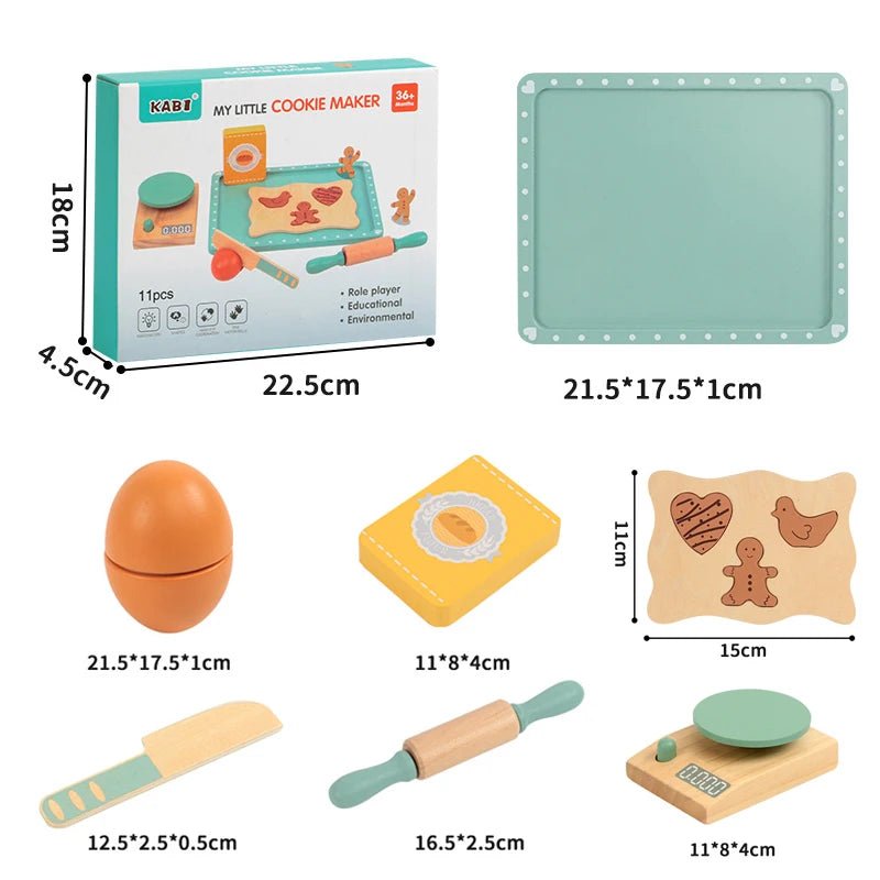 Kit de Biscoitos - Madeira - Brinquedo Montessori #Product_type# - Desenvolvimento infantil