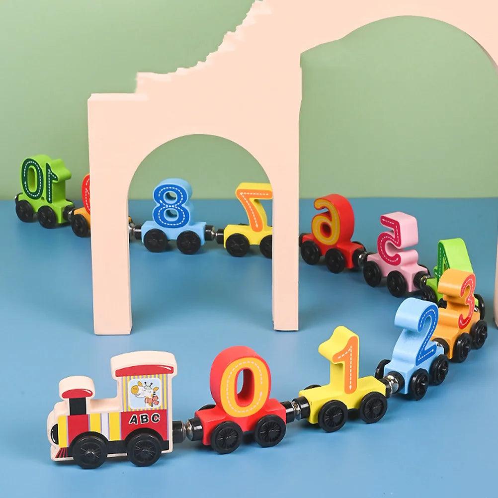 Trem de Madeira: Aprendendo Números e Cores - Brinquedo Montessori #Product_type# - Desenvolvimento infantil