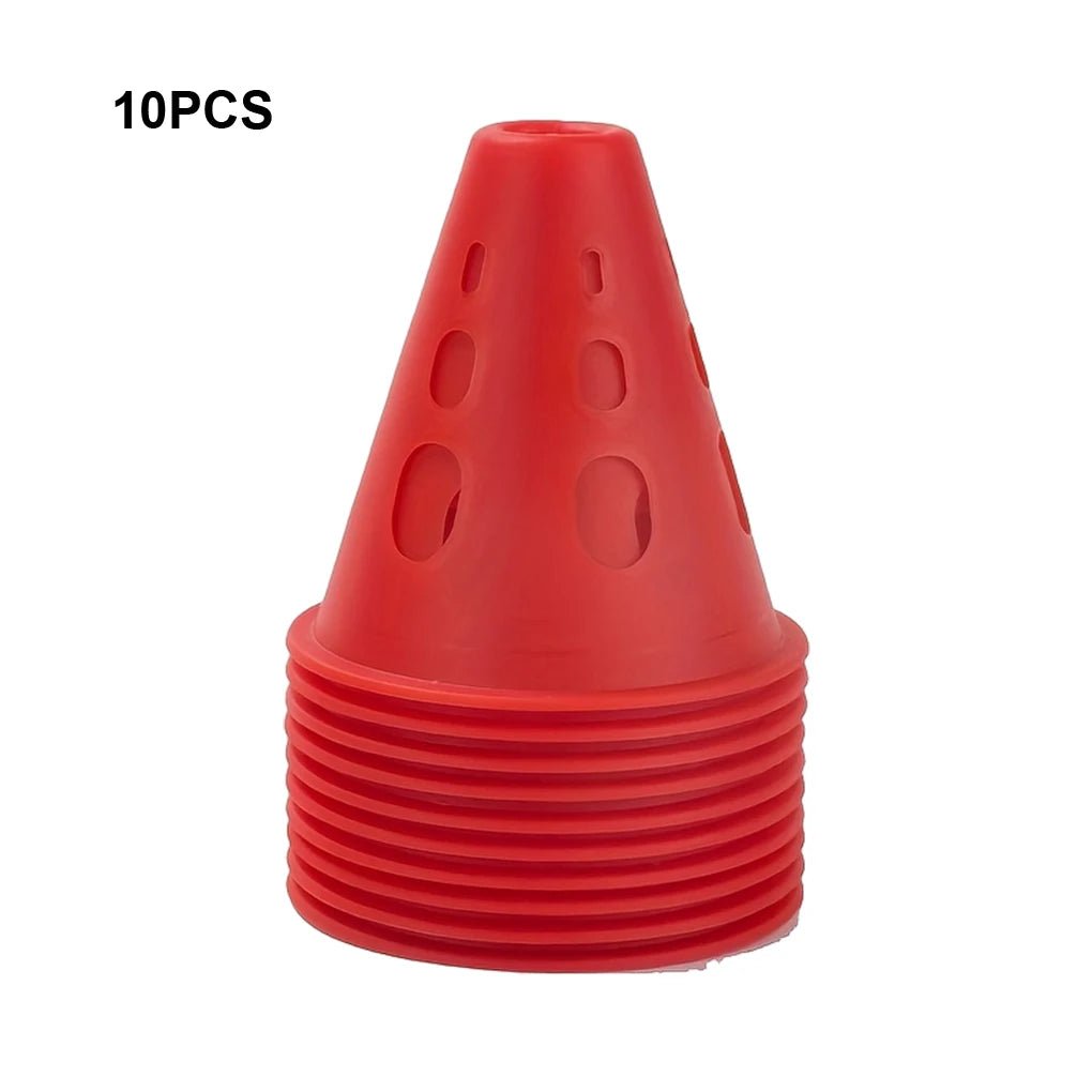 Kit 10 Cones de Plástico Coloridos para Treinamento - Brinquedo Montessori #Product_type# - Desenvolvimento infantil