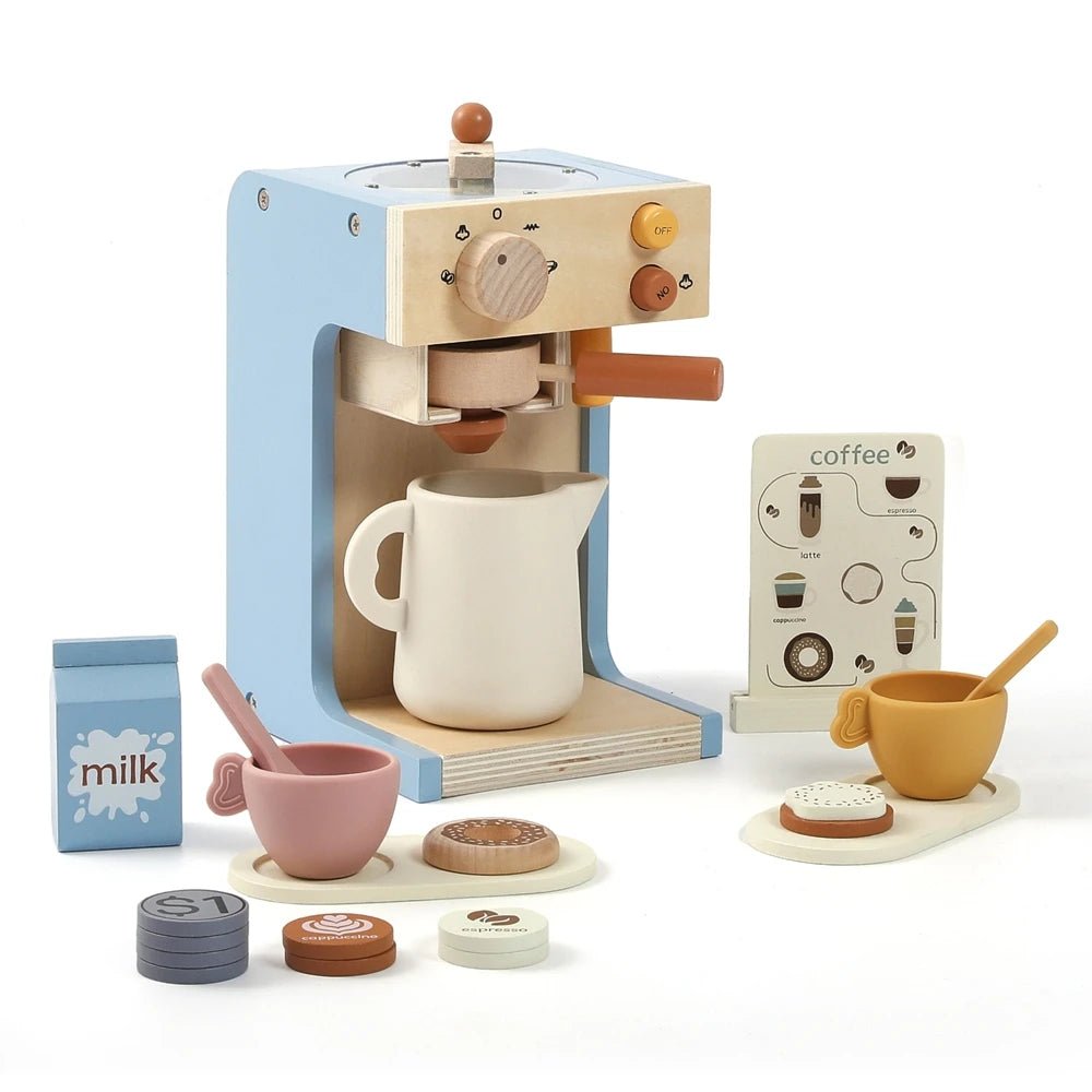 Brinquedo Cafeteira Expresso e Acessórios - Brinquedo Montessori #Product_type# - Desenvolvimento infantil