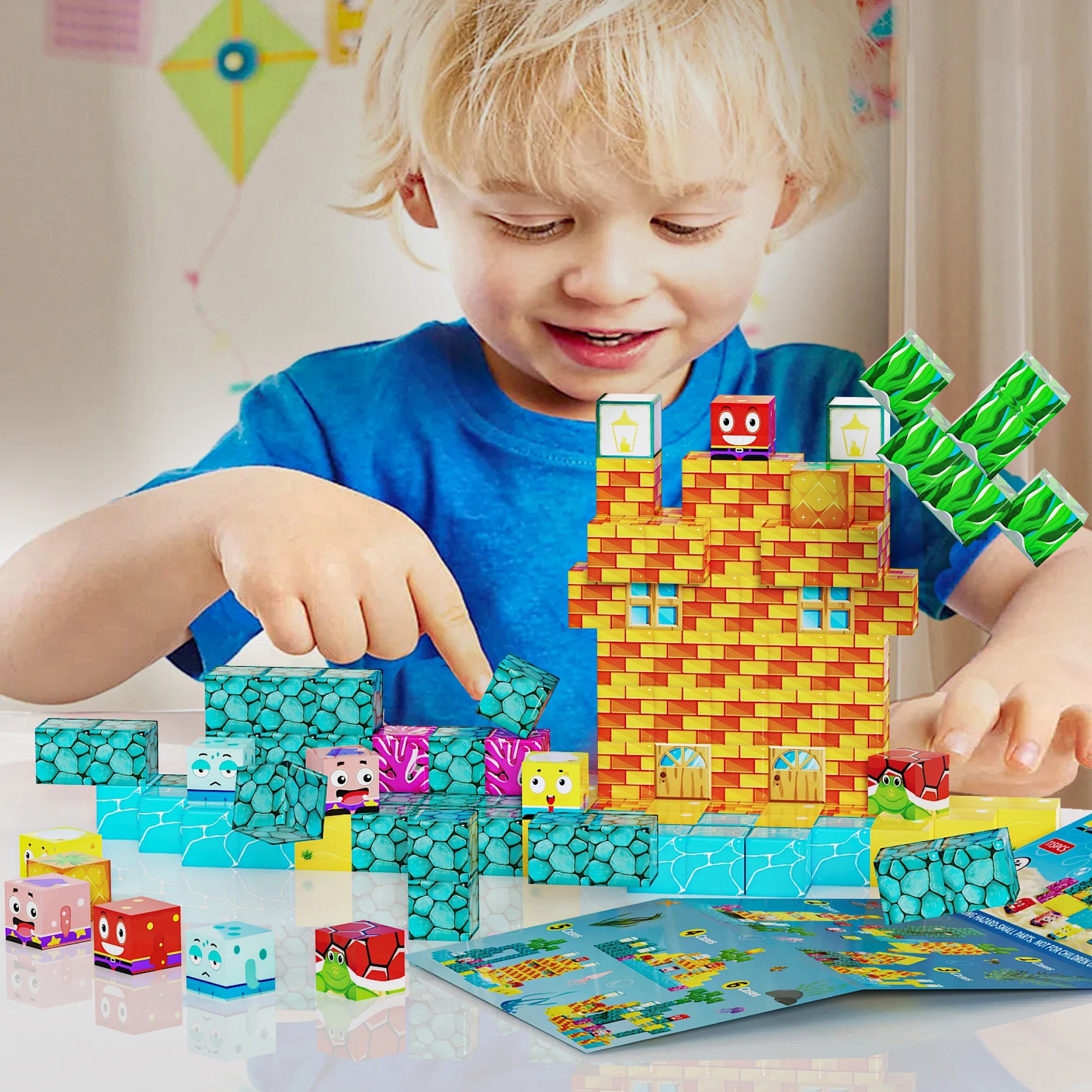 Blocos Magnéticos Ocean - Brinquedo Montessori #Product_type# - Desenvolvimento infantil