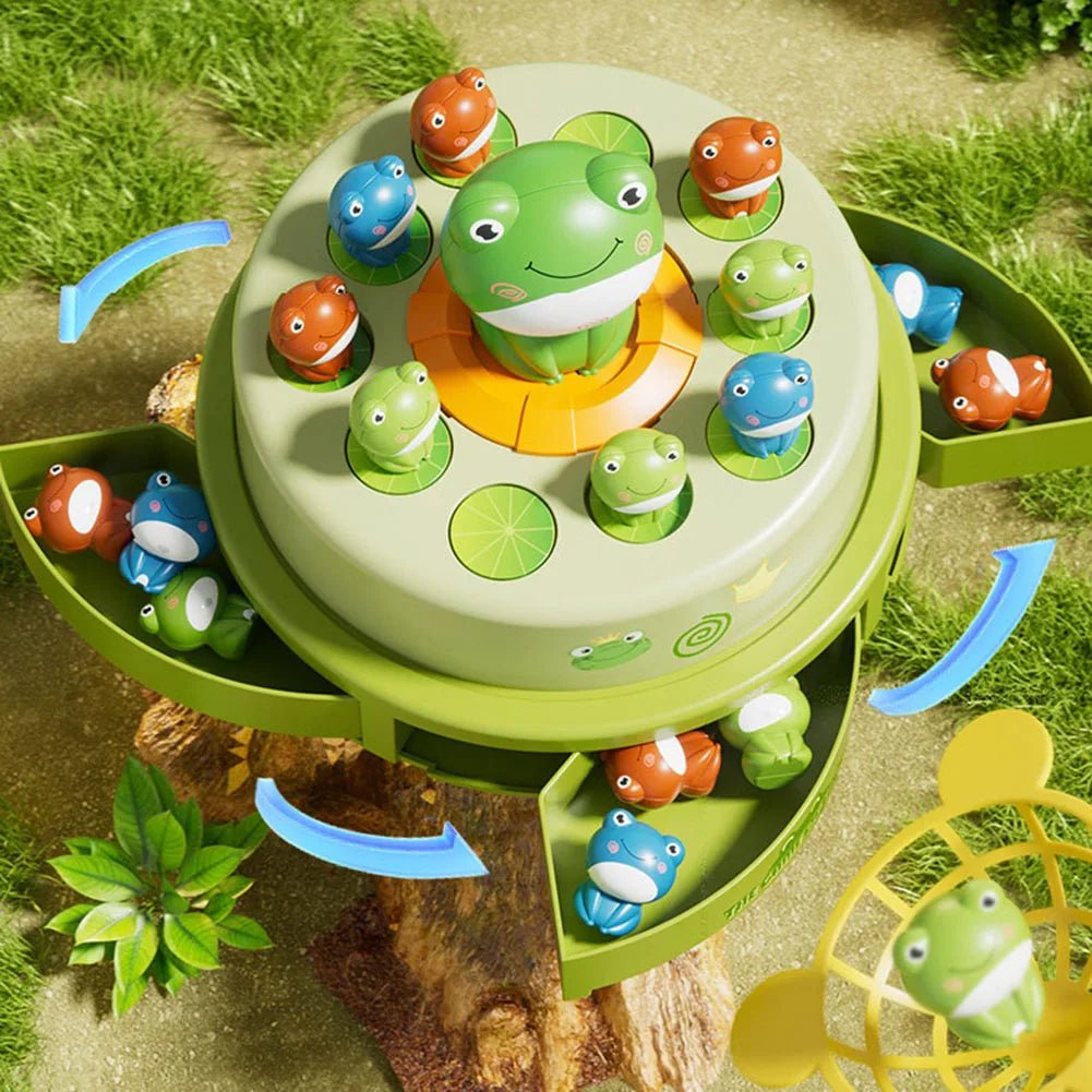 Jogo Sapos Pop - Up - Brinquedo Montessori #Product_type# - Desenvolvimento infantil